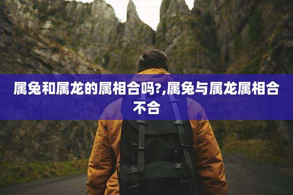 属兔和属龙的属相合吗?,属兔与属龙属相合不合