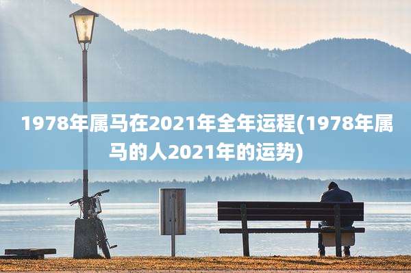 1978年属马在2021年全年运程(1978年属马的人2021年的运势)