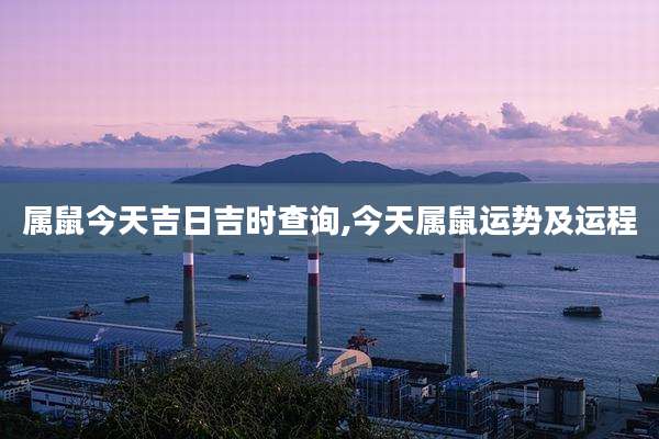 属鼠今天吉日吉时查询,今天属鼠运势及运程