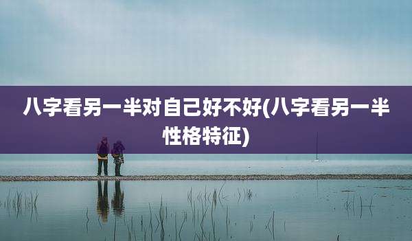 八字看另一半对自己好不好(八字看另一半性格特征)