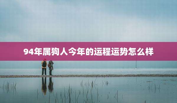 94年属狗人今年的运程运势怎么样