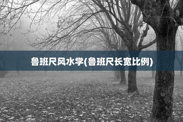 鲁班尺风水学(鲁班尺长宽比例)