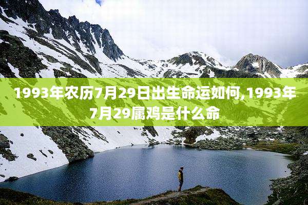 1993年农历7月29日出生命运如何,1993年7月29属鸡是什么命