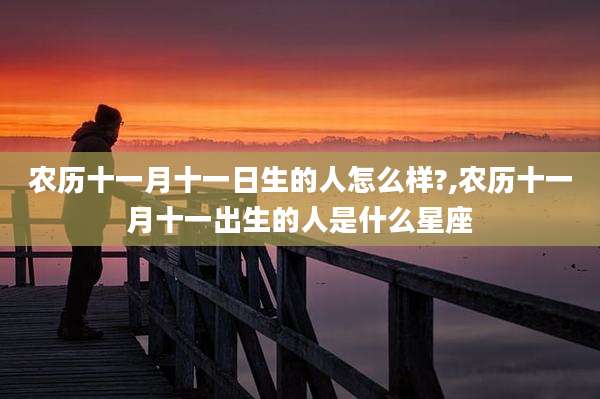 农历十一月十一日生的人怎么样?,农历十一月十一出生的人是什么星座