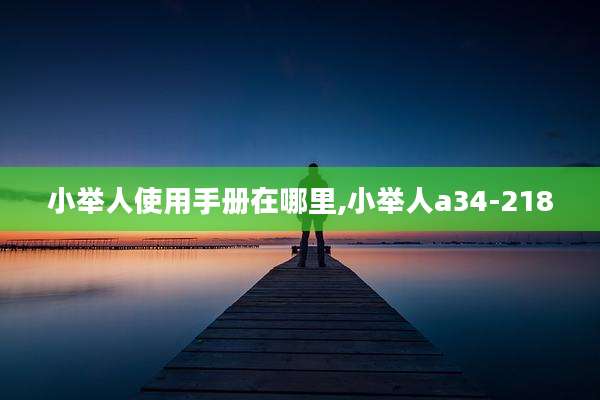 小举人使用手册在哪里,小举人a34-218