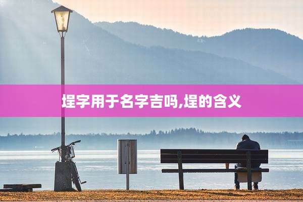 埕字用于名字吉吗,埕的含义