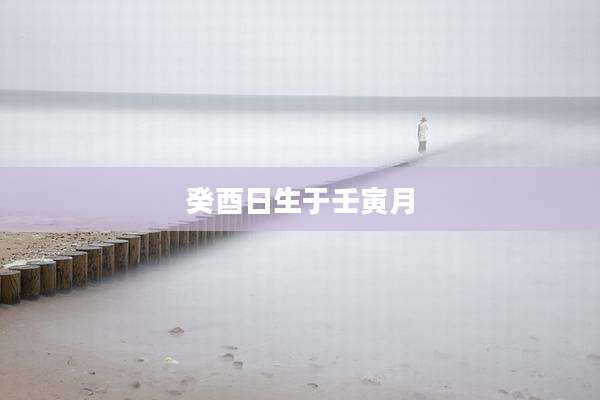 癸酉日生于壬寅月