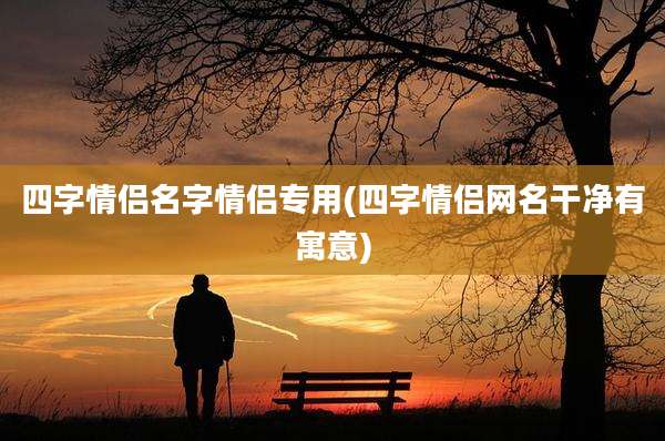 四字情侣名字情侣专用(四字情侣网名干净有寓意)