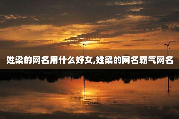 姓梁的网名用什么好女,姓梁的网名霸气网名