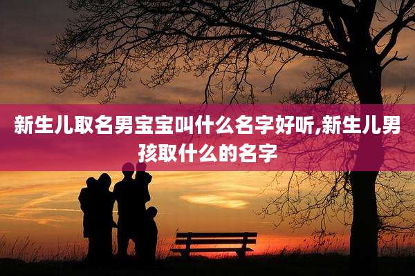 新生儿取名男宝宝叫什么名字好听,新生儿男孩取什么的名字