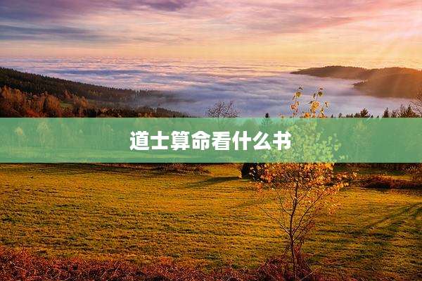 道士算命看什么书