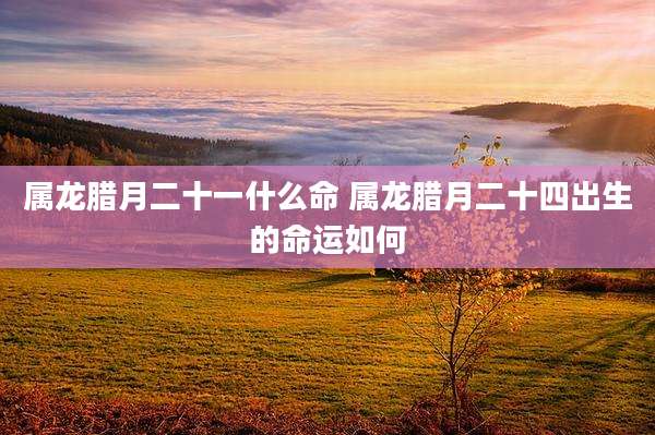 属龙腊月二十一什么命 属龙腊月二十四出生的命运如何