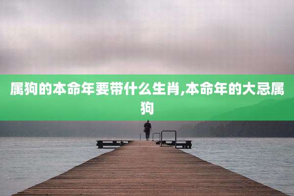 属狗的本命年要带什么生肖,本命年的大忌属狗