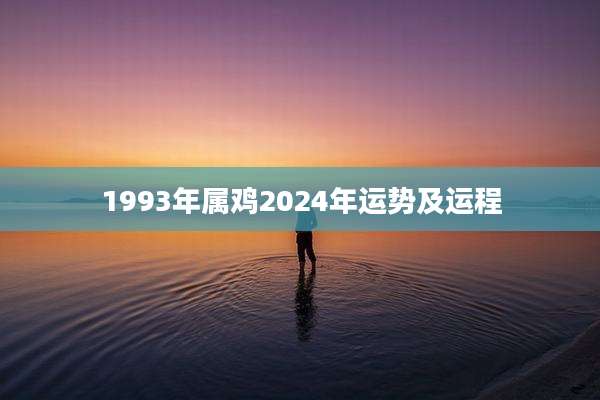 1993年属鸡2024年运势及运程