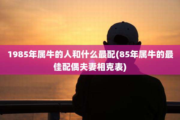 1985年属牛的人和什么最配(85年属牛的最佳配偶夫妻相克表)