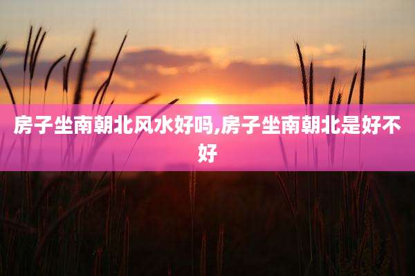房子坐南朝北风水好吗,房子坐南朝北是好不好
