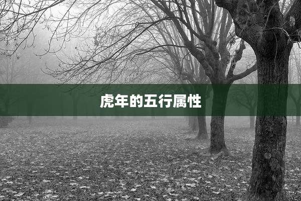虎年的五行属性