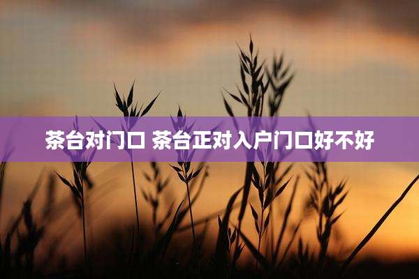 茶台对门口 茶台正对入户门口好不好
