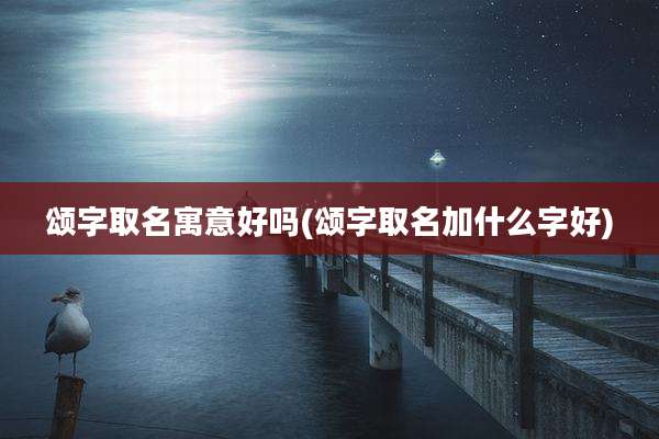 颂字取名寓意好吗(颂字取名加什么字好)
