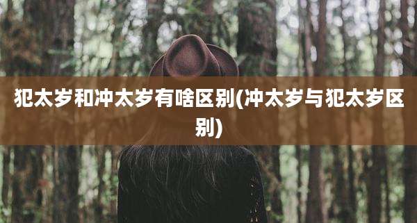 犯太岁和冲太岁有啥区别(冲太岁与犯太岁区别)