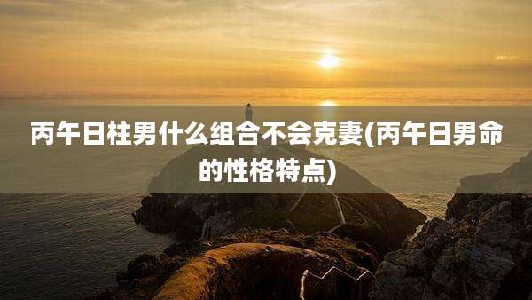丙午日柱男什么组合不会克妻(丙午日男命的性格特点)