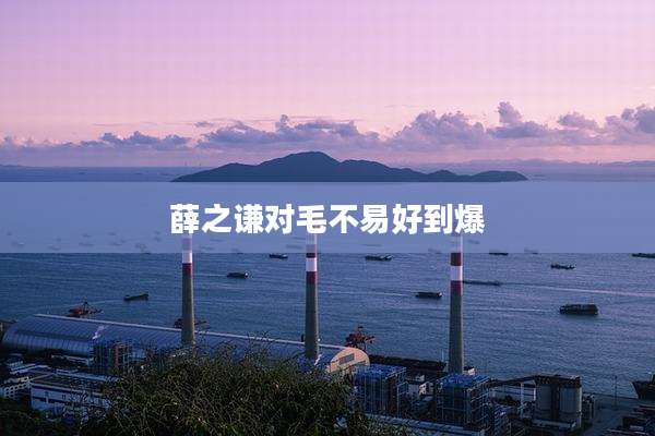 薛之谦对毛不易好到爆