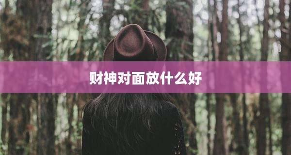 财神对面放什么好