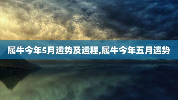 属牛今年5月运势及运程,属牛今年五月运势