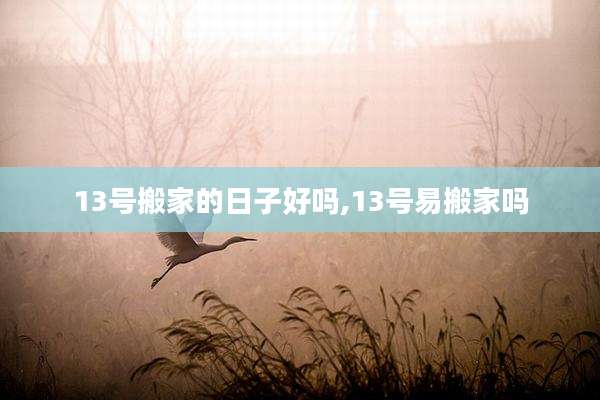 13号搬家的日子好吗,13号易搬家吗