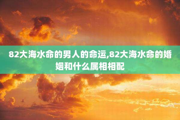 82大海水命的男人的命运,82大海水命的婚姻和什么属相相配