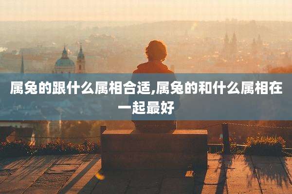 属兔的跟什么属相合适,属兔的和什么属相在一起最好