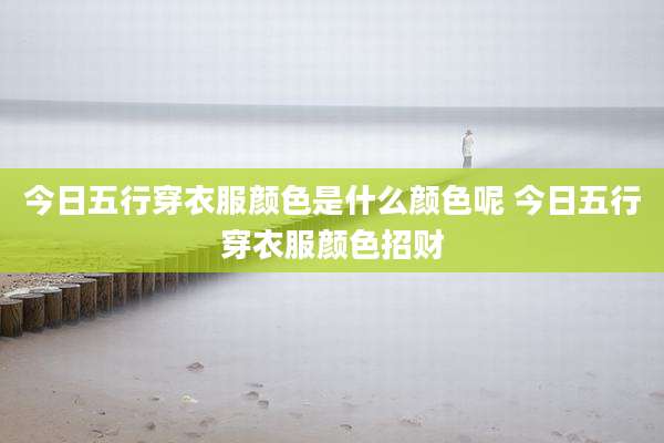今日五行穿衣服颜色是什么颜色呢 今日五行穿衣服颜色招财