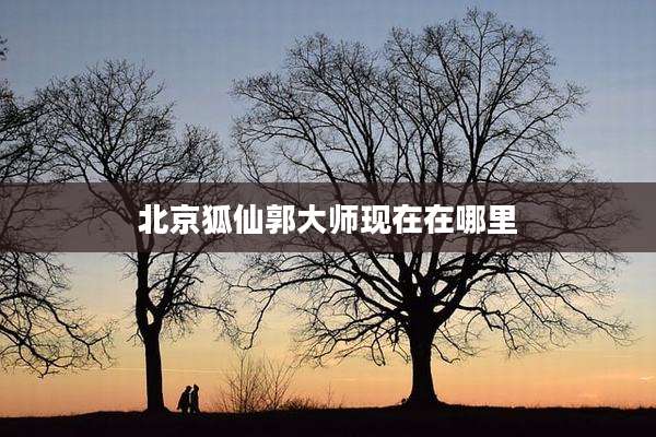 北京狐仙郭大师现在在哪里