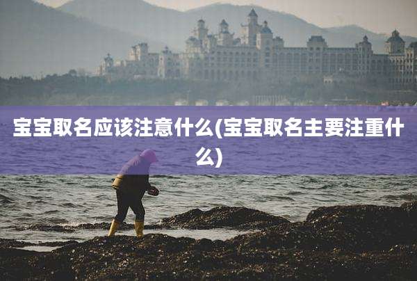 宝宝取名应该注意什么(宝宝取名主要注重什么)