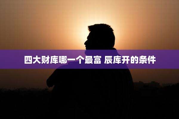 四大财库哪一个最富 辰库开的条件