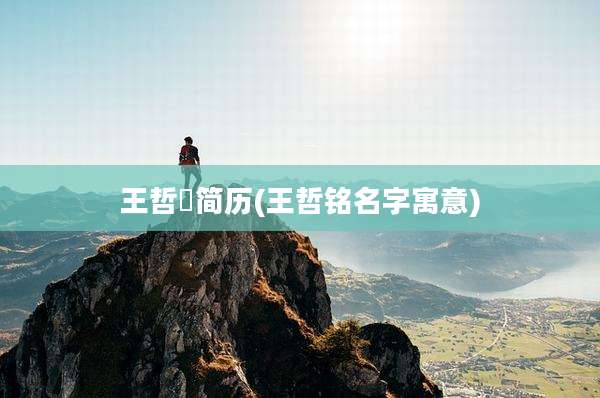 王哲赟简历(王哲铭名字寓意)