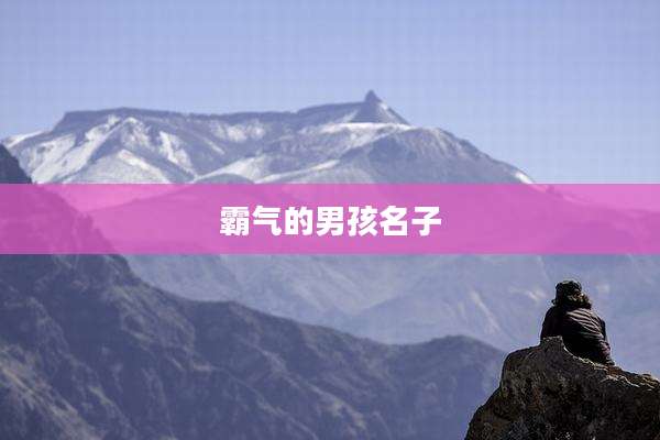 霸气的男孩名子