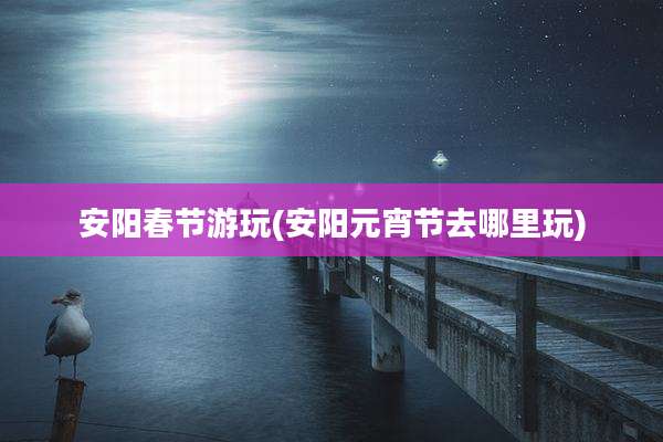 安阳春节游玩(安阳元宵节去哪里玩)