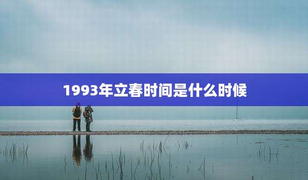 1993年立春时间是什么时候