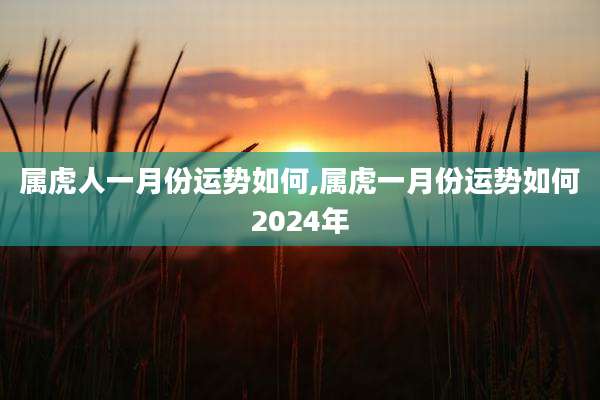 属虎人一月份运势如何,属虎一月份运势如何2024年