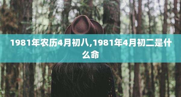 1981年农历4月初八,1981年4月初二是什么命