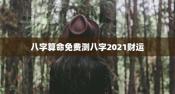 八字算命免费测八字2021财运
