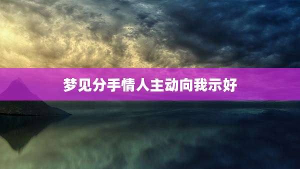 梦见分手情人主动向我示好