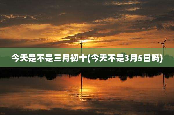 今天是不是三月初十(今天不是3月5日吗)