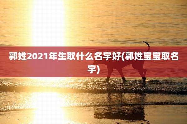 郭姓2021年生取什么名字好(郭姓宝宝取名字)