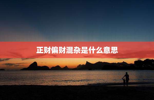 正财偏财混杂是什么意思