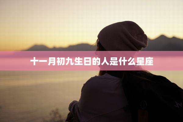 十一月初九生日的人是什么星座