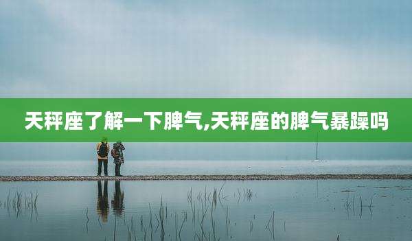 天秤座了解一下脾气,天秤座的脾气暴躁吗