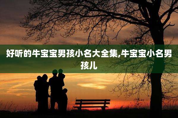 好听的牛宝宝男孩小名大全集,牛宝宝小名男孩儿