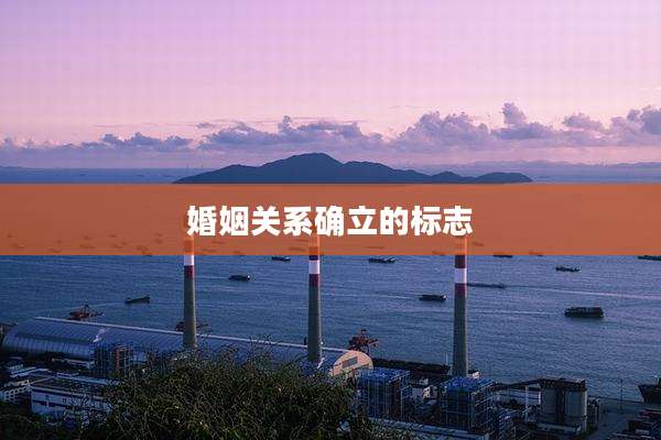 婚姻关系确立的标志